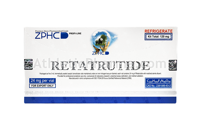 Retatrutide 120mg (ZPHC) упаковка 5 флаконов (24mg x 5)
