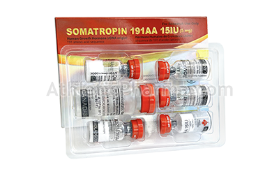 Somatropin 191AA (Canada) упаковка 5 флаконов (15IU x 5)