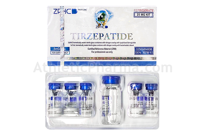 Tirzepatide 25mg (ZPHC) упаковка 5 флаконов (5mg x 5)